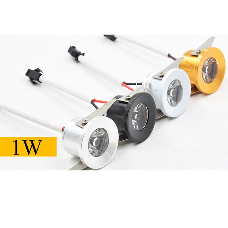 Super small LED Downlight Ressessed in LED Spot light 1W 3W 110V 220V For indoor Store counter Home kitchen Lighting