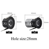 Super small LED Downlight Ressessed in LED Spot light 1W 3W 110V 220V For indoor Store counter Home kitchen Lighting