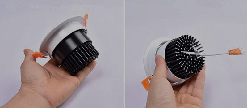 Dimmable AC90V-260V 3W 5W 7W 9W 12W 15W 18W LED Downlights Epistar Chip COB Recessed Ceiling Lamps Spot Lights For Home illumination