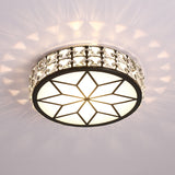 Luxury Modern Living Room Downlight Led Aisle Lamp Corridor Light Nordic Crystal Round Simple Entrance Light Entrance Lighting