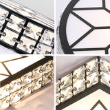 Luxury Modern Living Room Downlight Led Aisle Lamp Corridor Light Nordic Crystal Round Simple Entrance Light Entrance Lighting
