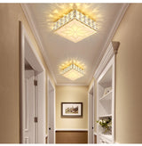 Luxury Modern Living Room Downlight Led Aisle Lamp Corridor Light Nordic Crystal Round Simple Entrance Light Entrance Lighting