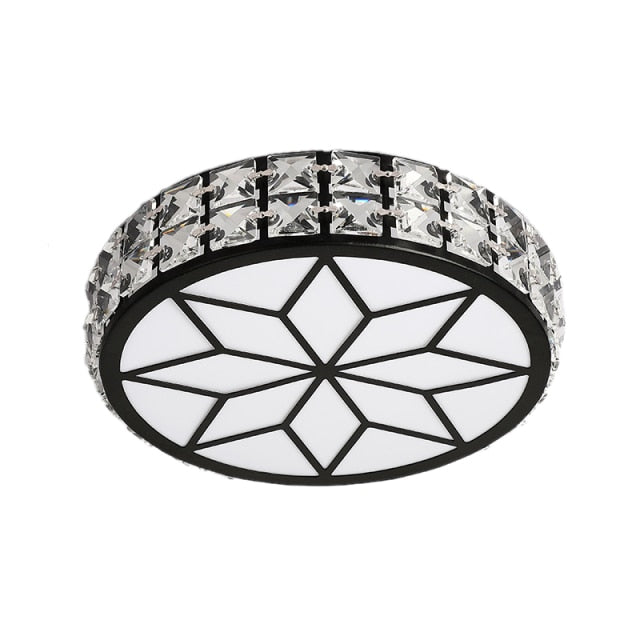 Luxury Modern Living Room Downlight Led Aisle Lamp Corridor Light Nordic Crystal Round Simple Entrance Light Entrance Lighting