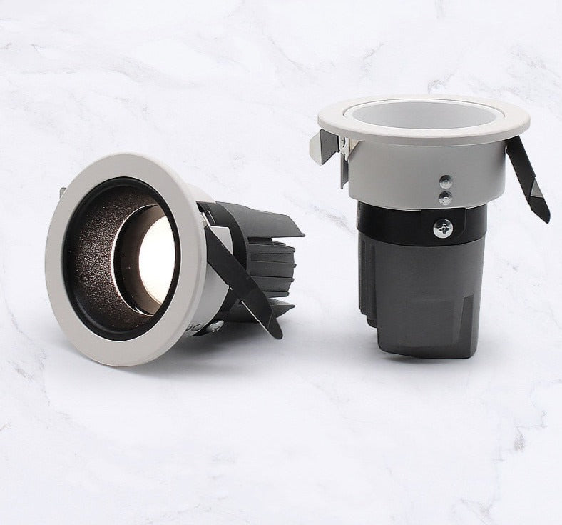 Led spotlight deep anti-glare without main light commercial embedded downlight wall washer for living room 5W 7W 9W 12W 15W COB ceil