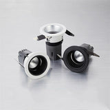 Led spotlight deep anti-glare without main light commercial embedded downlight wall washer for living room 5W 7W 9W 12W 15W COB ceil