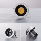 Led spotlight deep anti-glare without main light commercial embedded downlight wall washer for living room 5W 7W 9W 12W 15W COB ceil