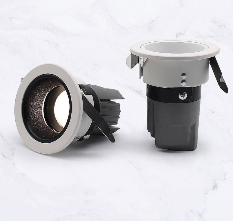 Led spotlight deep anti-glare without main light commercial embedded downlight wall washer for living room 5W 7W 9W 12W 15W COB ceil