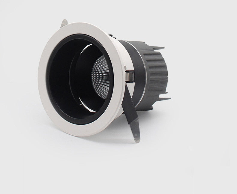 Led spotlight deep anti-glare without main light commercial embedded downlight wall washer for living room 5W 7W 9W 12W 15W COB ceil