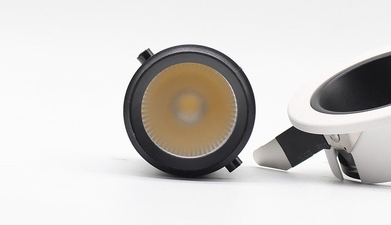 Led spotlight deep anti-glare without main light commercial embedded downlight wall washer for living room 5W 7W 9W 12W 15W COB ceil