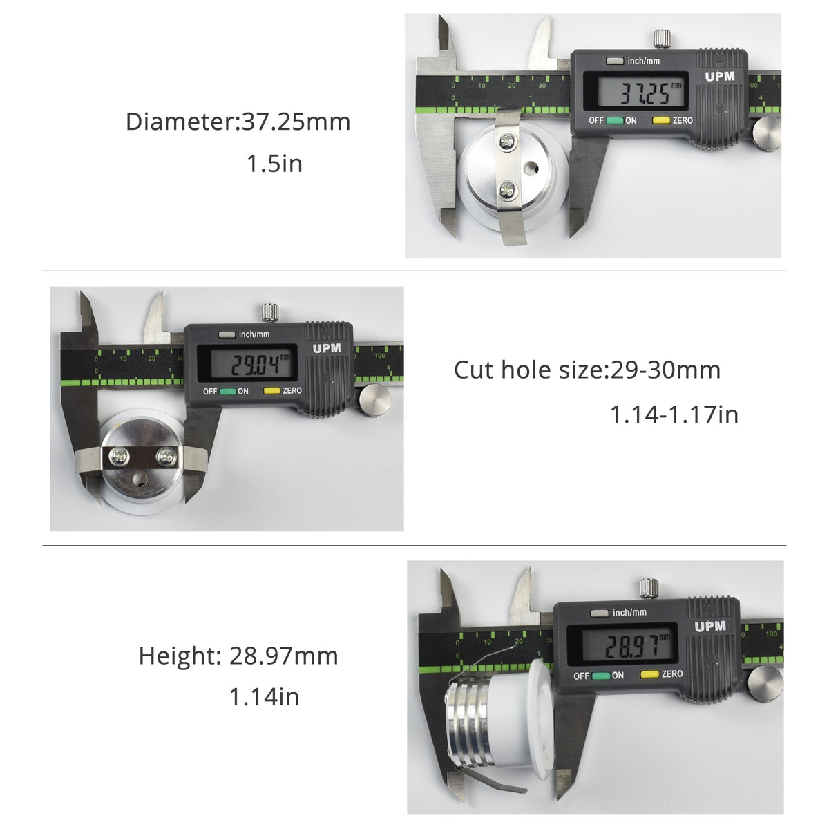 Mini LED Spot Downlights COB AC12V 3W Light For Ceiling Cabinet Chowcase Loft Decorations Cut Out 29-30mm