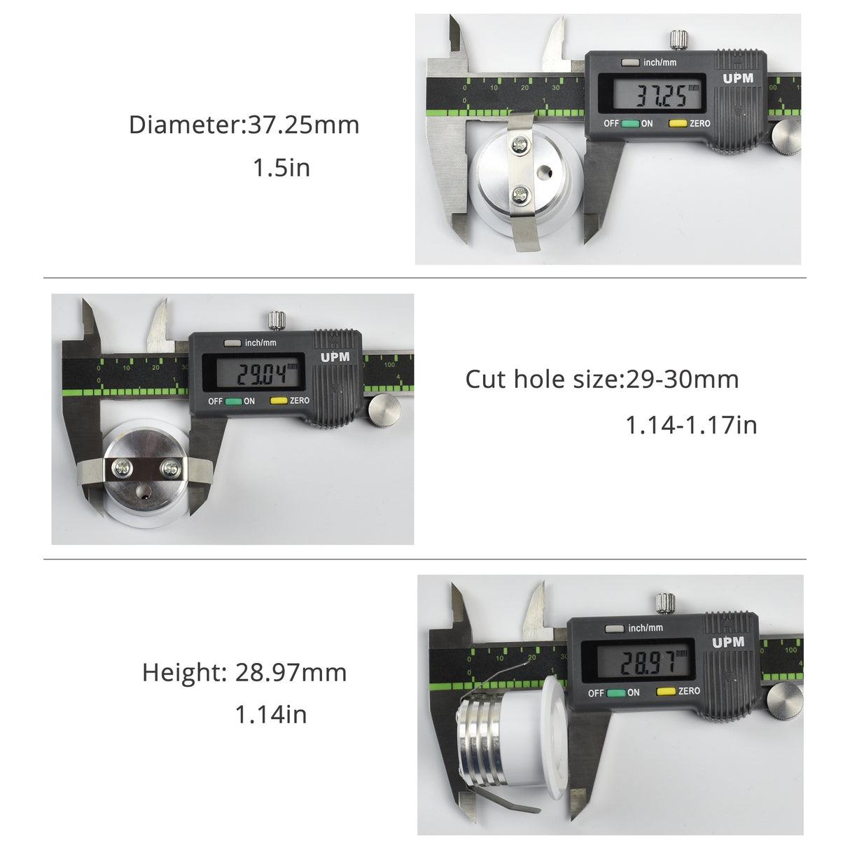 Mini LED Spot Downlights COB AC12V 3W Light For Ceiling Cabinet Chowcase Loft Decorations Cut Out 29-30mm