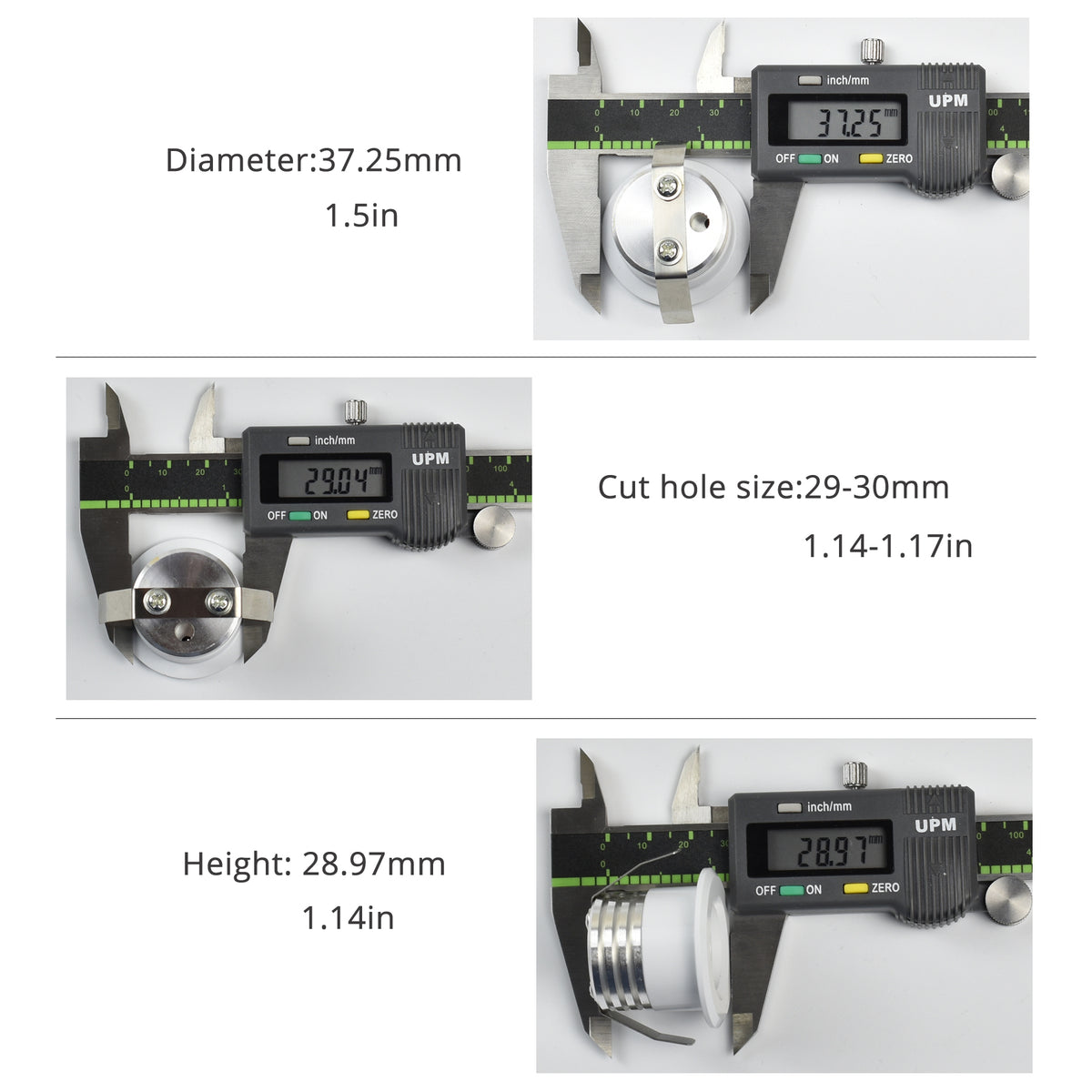 Mini LED Spot Downlights COB AC12V 3W Light For Ceiling Cabinet Chowcase Loft Decorations Cut Out 29-30mm