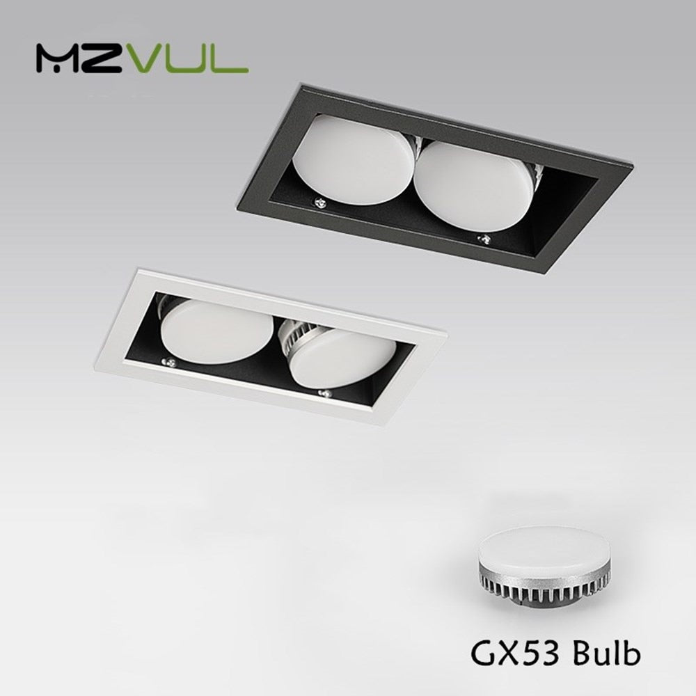 Recessed Led Downlight Lamp GX53 Bulb Ceiling Led Light No glare Bulb Replace 14W 18W 24W For Kitchen Dining Room Living Room
