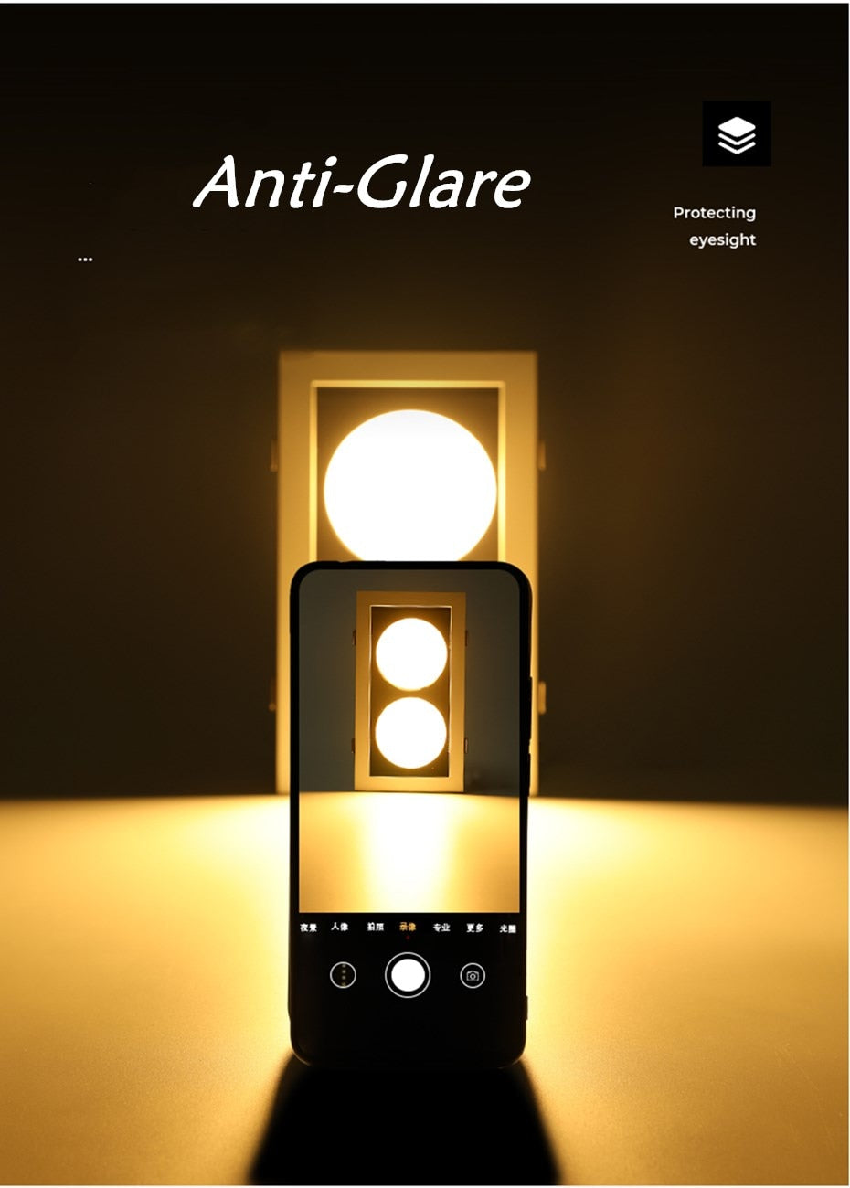 Recessed Led Downlight Lamp GX53 Bulb Ceiling Led Light No glare Bulb Replace 14W 18W 24W For Kitchen Dining Room Living Room