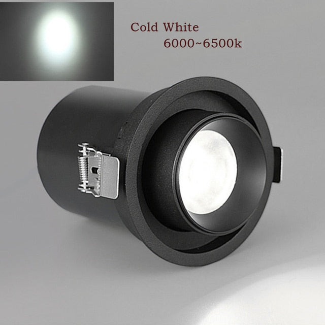 Led Recessed Lights Dimmable Spot Led Downlight Foldable Rotatable Indoor Home Ceiling Lamp AC110V 220V Living Room Kitchen Lamp