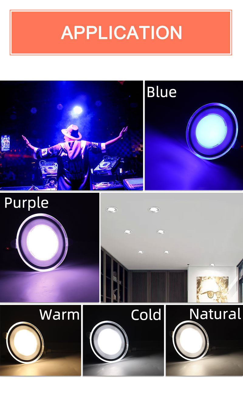 Downlight 3W 5W led Downlight 3000k 4500K 6000K AC220V-240V recessed led downlight Kitchen living room Indoor recessed downlight