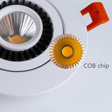 Rotatable Angle LED Recessed Downlight 5W 7W 10W 15W 18W LED Ceiling Spot Light AC 110V 220V Black/White Housing Light