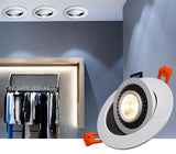 Rotatable Angle LED Recessed Downlight 5W 7W 10W 15W 18W LED Ceiling Spot Light AC 110V 220V Black/White Housing Light