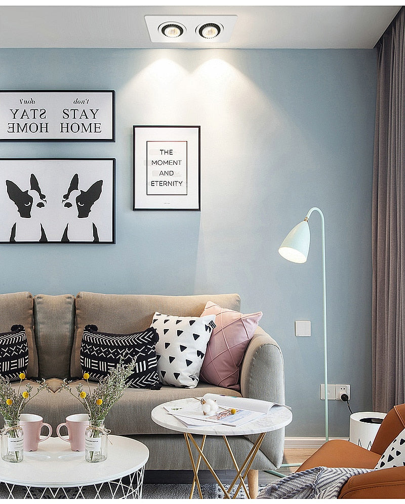 Rotatable Angle LED Recessed Downlight 5W 7W 10W 15W 18W LED Ceiling Spot Light AC 110V 220V Black/White Housing Light