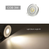 Mini 1W 3W 10pcs Silver Aluminum Spot LED Downlight Receesed Ceiling Light Small Size Cut 40-45mm