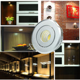 Mini 1W 3W 10pcs Silver Aluminum Spot LED Downlight Receesed Ceiling Light Small Size Cut 40-45mm