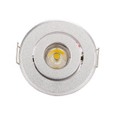 Mini 1W 3W 10pcs Silver Aluminum Spot LED Downlight Receesed Ceiling Light Small Size Cut 40-45mm