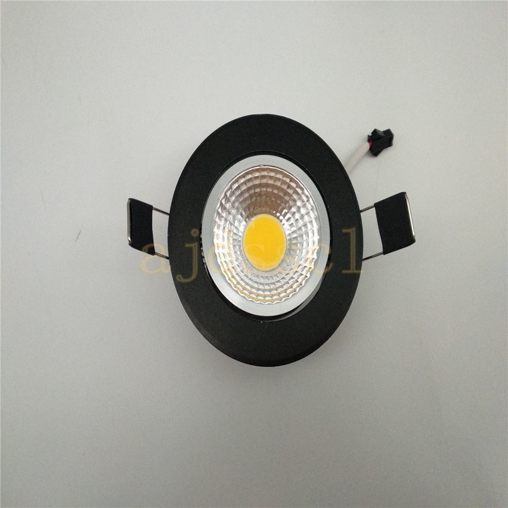 Super Bright Recessed LED Dimmable Downlight COB 3W 5W 7W 12W LED Spot light LED decoration Ceiling Lamp AC/DC 12V