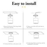 LED Spot Light Focus Ceiling Spotlight Foldable Surface Mounted Downlights Adjustable Angle Indoor Lighting for Home Shop Window