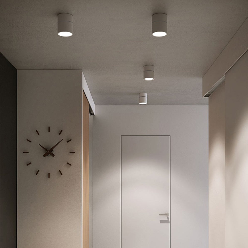 LED Spot Light Focus Ceiling Spotlight Foldable Surface Mounted Downlights Adjustable Angle Indoor Lighting for Home Shop Window