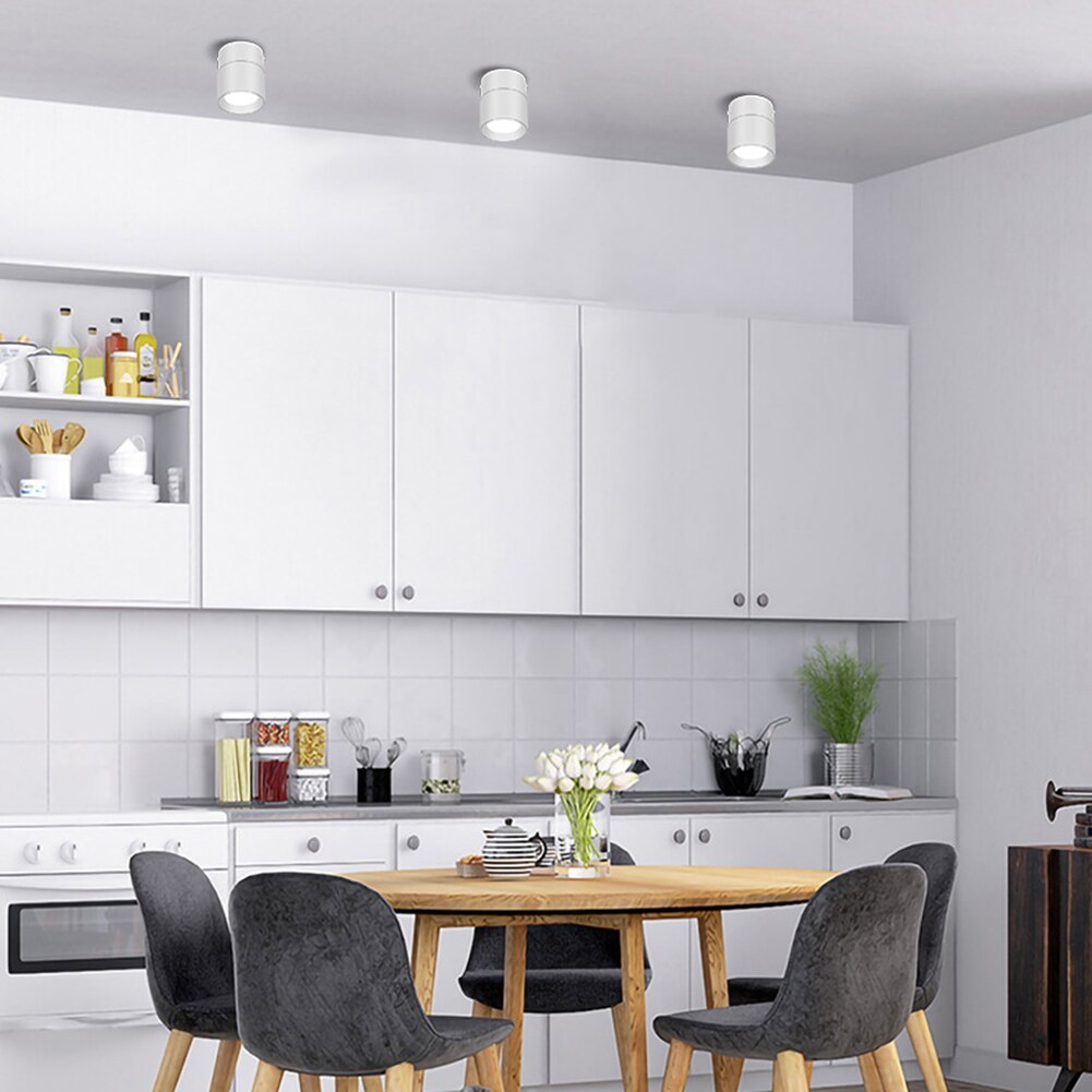 LED Spot Light Focus Ceiling Spotlight Foldable Surface Mounted Downlights Adjustable Angle Indoor Lighting for Home Shop Window