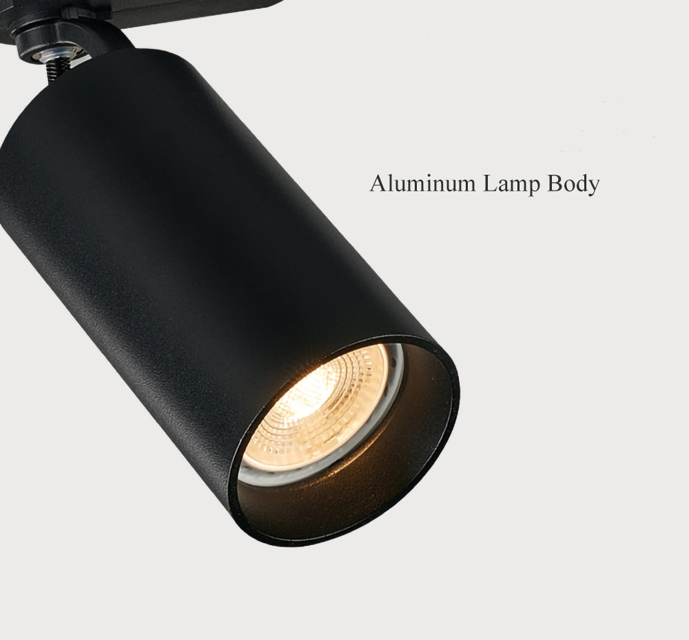 Dimmable Surface Mounted 360° Rotatable Adjustable LED Ceiling Track Downlight 5W 7W 12W 15W GU10 Bulb Replaceable Spot Light