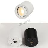 Round Dimmable LED Downlight 7W/12W AC110v/220V Lamp Removable Angle Adjustable LED Ceiling Spotlight for Household Lighting