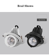 LED Downlight 220V 110V Spot LED downlight Dimmable 7W 10W 12W 15W Recessed in LED Ceiling Downlight Light Cold Warm white Lamp