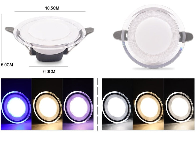 10Pcs Downlight 3w 5w spot led lights 3000k 4500K 6000K AC 220V-240V led Downlight Kitchen living room Indoor recessed lighting