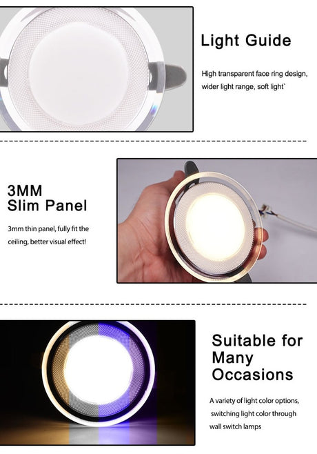10Pcs Downlight 3w 5w spot led lights 3000k 4500K 6000K AC 220V-240V led Downlight Kitchen living room Indoor recessed lighting