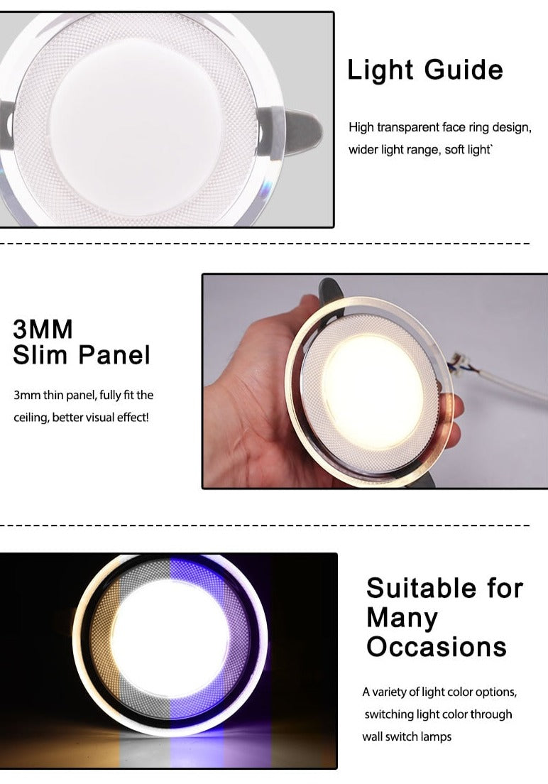 10Pcs Downlight 3w 5w spot led lights 3000k 4500K 6000K AC 220V-240V led Downlight Kitchen living room Indoor recessed lighting