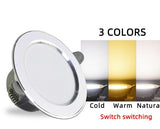 10Pcs Downlight 3w 5w spot led lights 3000k 4500K 6000K AC 220V-240V led Downlight Kitchen living room Indoor recessed lighting