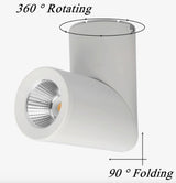 Dimmable Rotating LED Downlights 7W 9W 12W 15W COB LED Ceiling Spot Lights AC110-220V LED Wall Lamp Warm Cold White Indoor Lighting