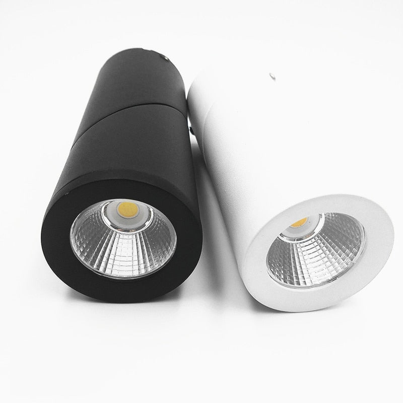 Dimmable Rotating LED Downlights 7W 9W 12W 15W COB LED Ceiling Spot Lights AC110-220V LED Wall Lamp Warm Cold White Indoor Lighting