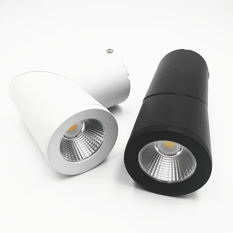 Dimmable Rotating LED Downlights 7W 9W 12W 15W COB LED Ceiling Spot Lights AC110-220V LED Wall Lamp Warm Cold White Indoor Lighting