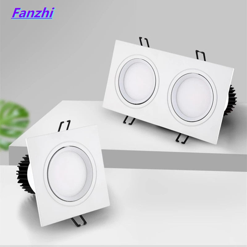 Dimming square hole LED downlight ceiling light 5w 7w 10w 20w 110v/220v ceiling anti-fog light household lighting