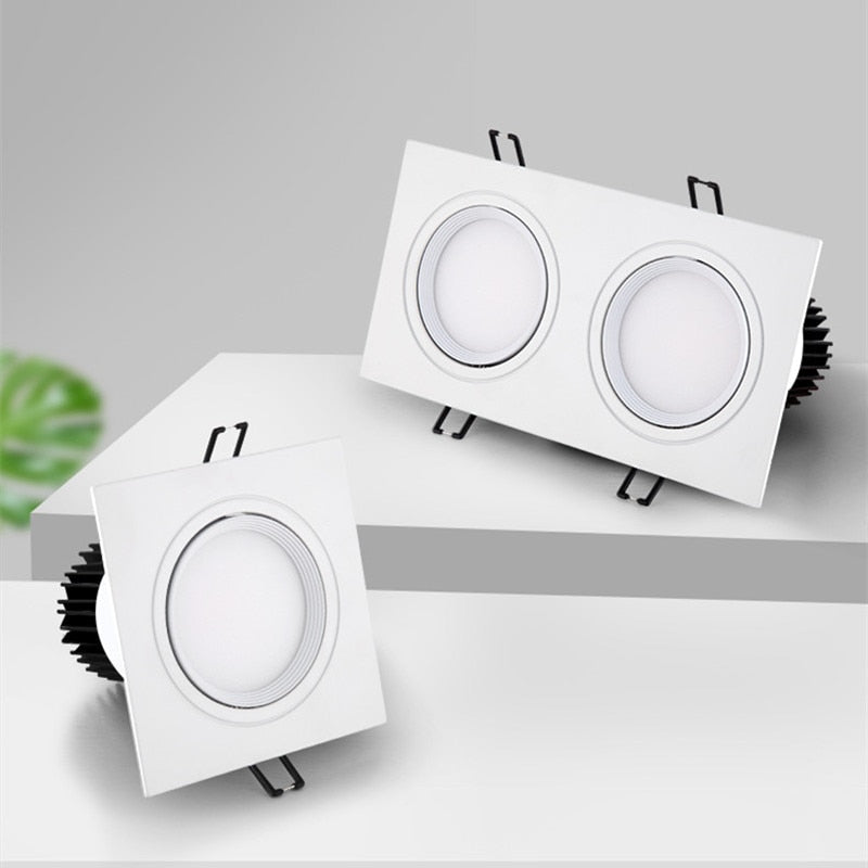 Dimming square hole LED downlight ceiling light 5w 7w 10w 20w 110v/220v ceiling anti-fog light household lighting