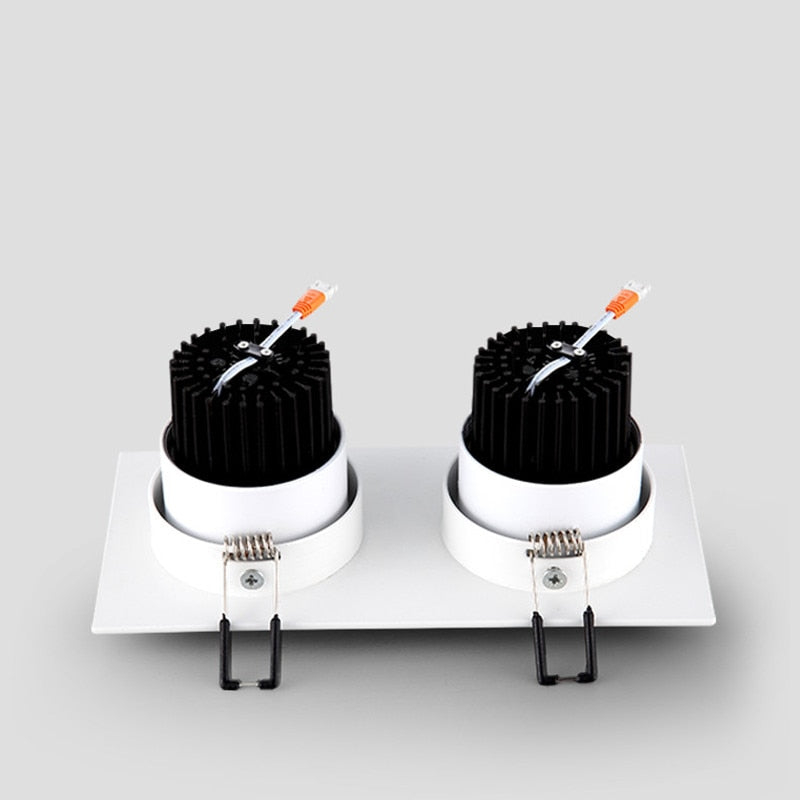 Dimming square hole LED downlight ceiling light 5w 7w 10w 20w 110v/220v ceiling anti-fog light household lighting