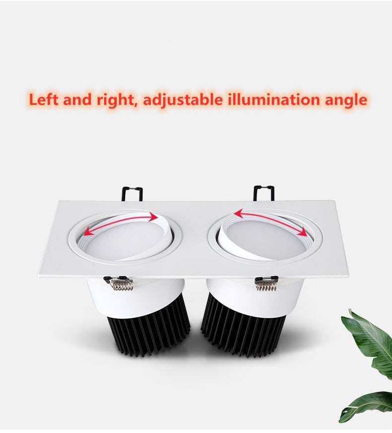 Dimming square hole LED downlight ceiling light 5w 7w 10w 20w 110v/220v ceiling anti-fog light household lighting