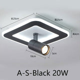 Tinlaibor Corridor led Downlights Washroom Cloakroom Aisle Wall Spot lamp Rotate Hall Entrance Stair lamp Downlight 20W 12W