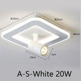 Tinlaibor Corridor led Downlights Washroom Cloakroom Aisle Wall Spot lamp Rotate Hall Entrance Stair lamp Downlight 20W 12W
