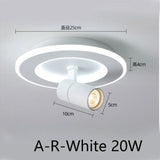 Tinlaibor Corridor led Downlights Washroom Cloakroom Aisle Wall Spot lamp Rotate Hall Entrance Stair lamp Downlight 20W 12W