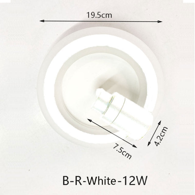 Tinlaibor Corridor led Downlights Washroom Cloakroom Aisle Wall Spot lamp Rotate Hall Entrance Stair lamp Downlight 20W 12W