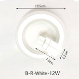 Tinlaibor Corridor led Downlights Washroom Cloakroom Aisle Wall Spot lamp Rotate Hall Entrance Stair lamp Downlight 20W 12W