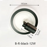 Tinlaibor Corridor led Downlights Washroom Cloakroom Aisle Wall Spot lamp Rotate Hall Entrance Stair lamp Downlight 20W 12W